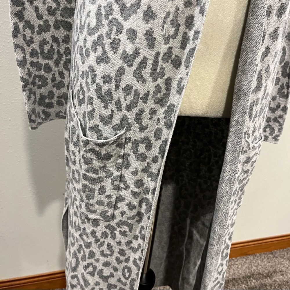 Ruby Moon Leopard Print Long Sleeve Open Cardigan… - image 4